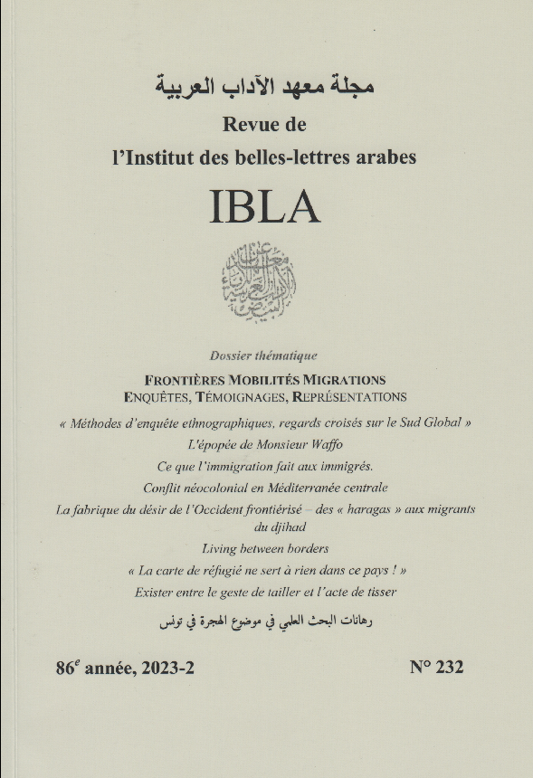 					Afficher Vol. 86 No 232 (2023): Frontières Mobilités Migrations : Enquêtes, Témoignages, Représentations
				